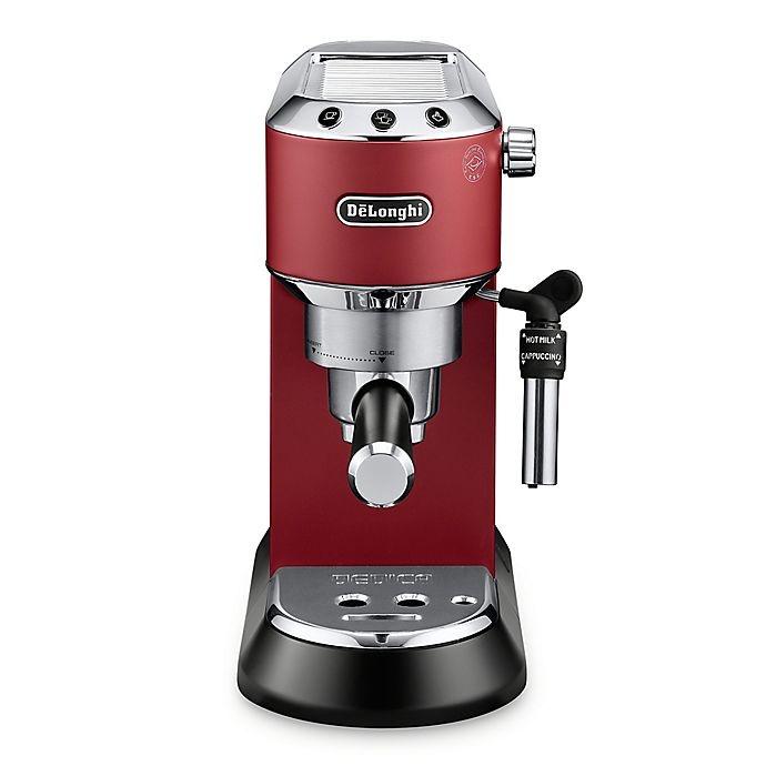 slide 1 of 1, DeLonghi DeLonghi Dedica DeLuxe Pump Espresso Machine, Red, 1 ct