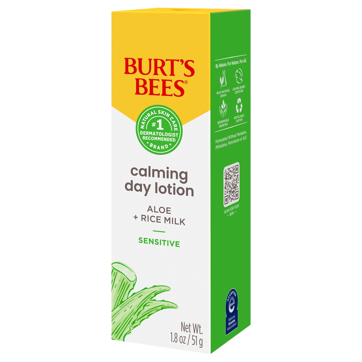 slide 6 of 9, Burt's Bees Natural Origin Sensitive Solutions Calming Day Lotion, 1.8 oz