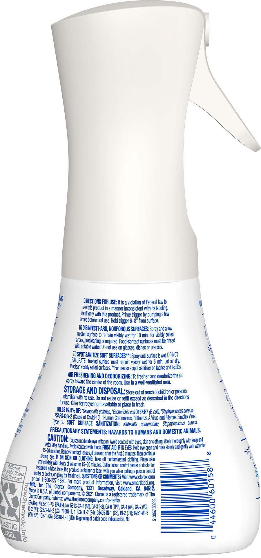 slide 2 of 5, CLOROX Disinfecting Mist Eucalyptus Pepper, 10 fl oz