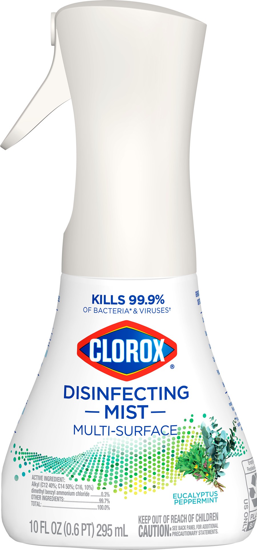 slide 1 of 5, CLOROX Disinfecting Mist Eucalyptus Pepper, 10 fl oz