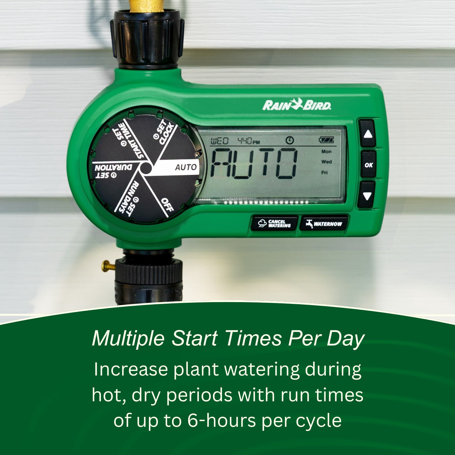 slide 3 of 6, Rain Bird 1 Output Port Adjustable Digital hose end timer, 1 ct