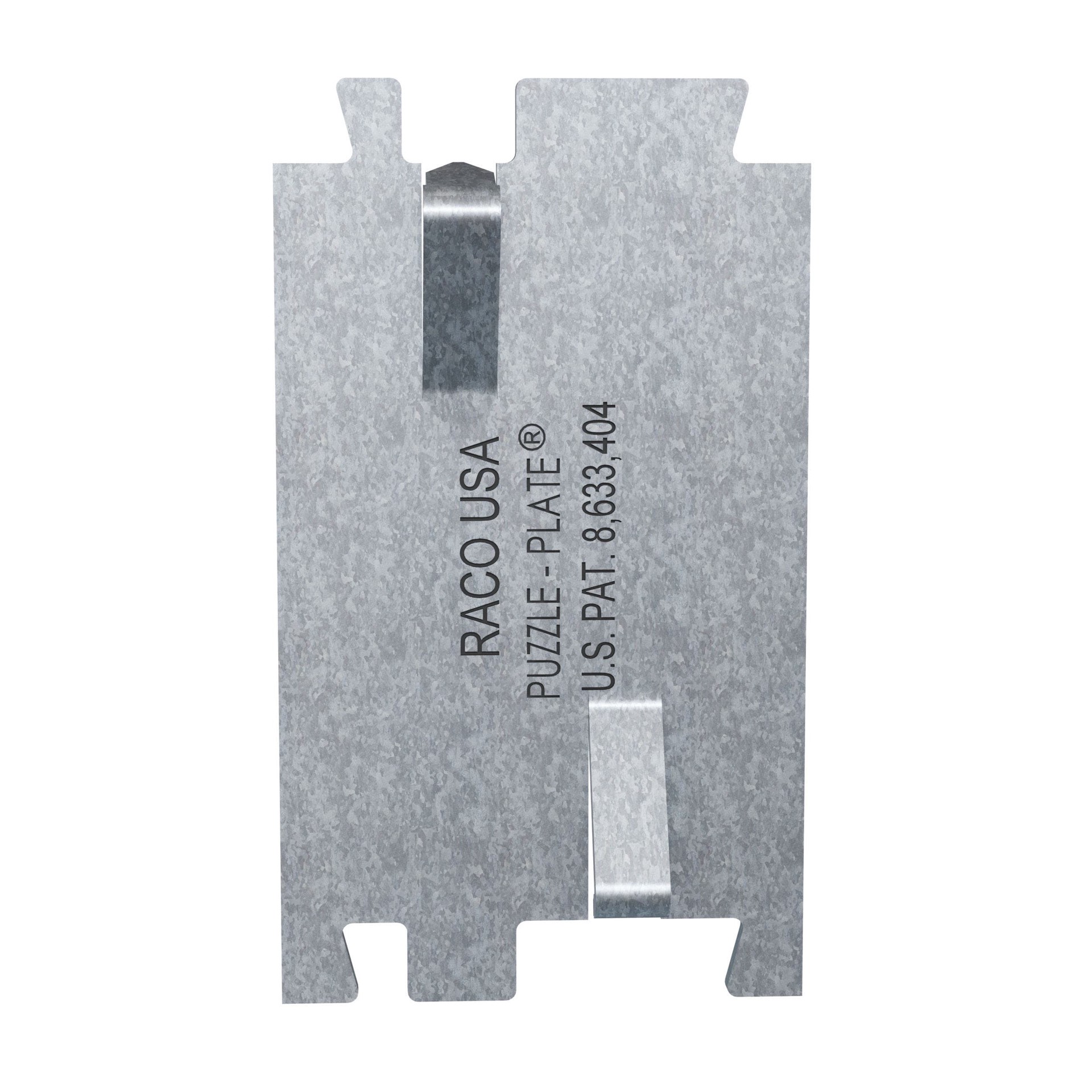 slide 2 of 3, Hubbell PUZZLE-PLATE 2-5/8-in x 1-1/2-in Galvanized Nail plates 100 -Pack, 1 ct