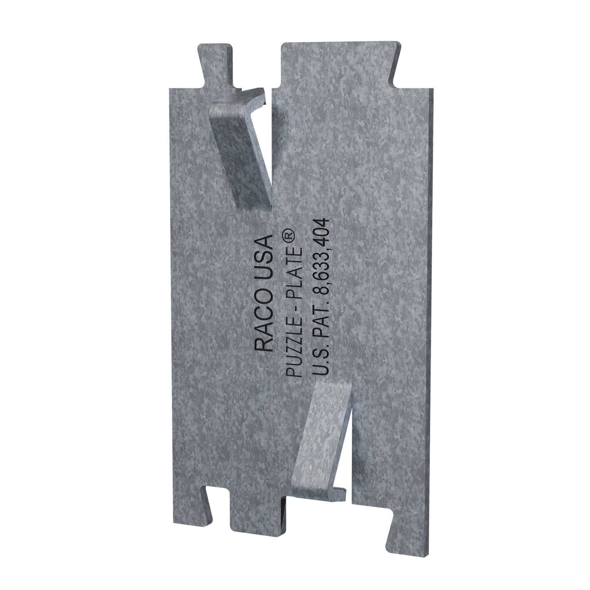 slide 1 of 3, Hubbell PUZZLE-PLATE 2-5/8-in x 1-1/2-in Galvanized Nail plates 100 -Pack, 1 ct