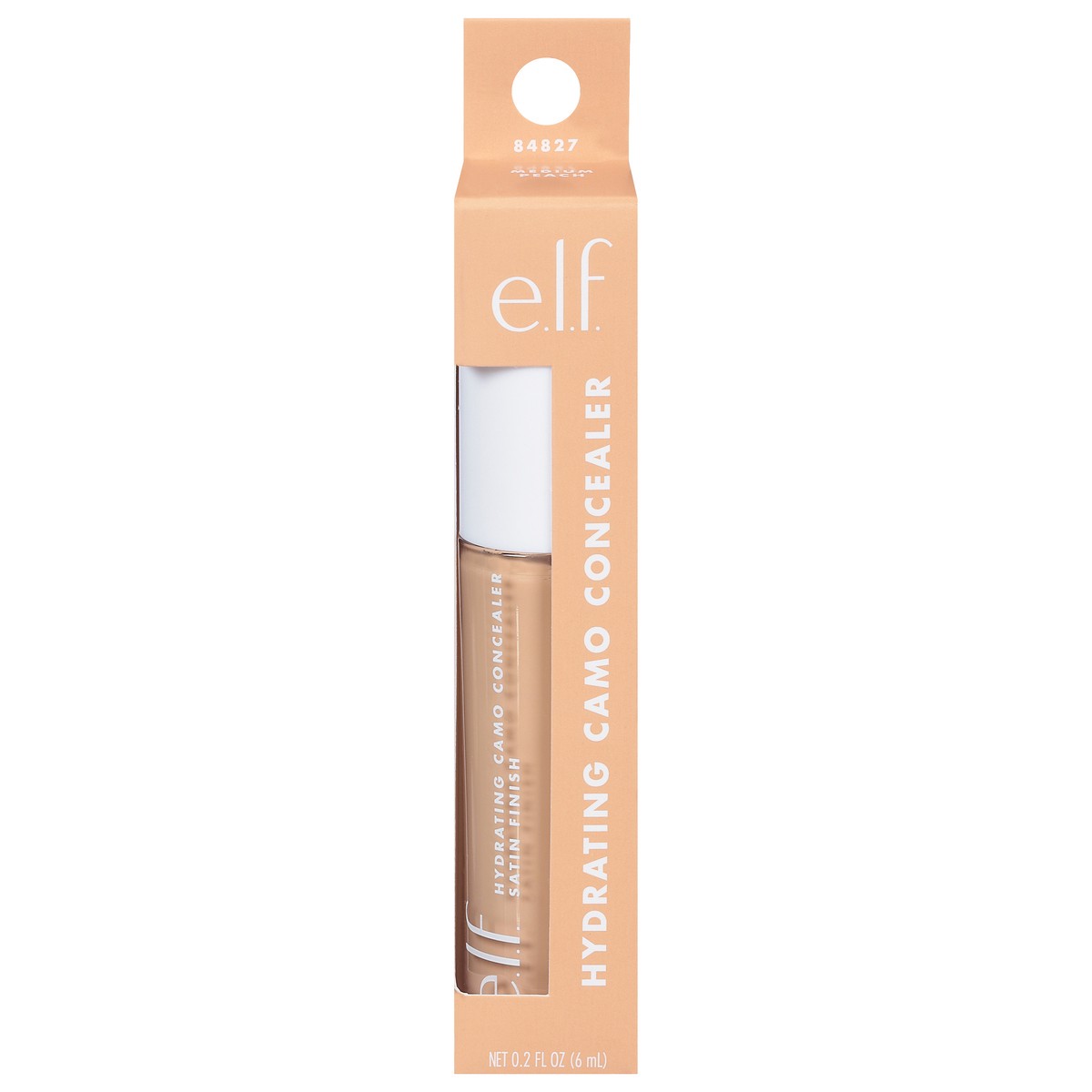 slide 1 of 9, e.l.f. Medium Peach 84827 Hydrating Camo Concealer 0.2 fl oz, 0.203 oz