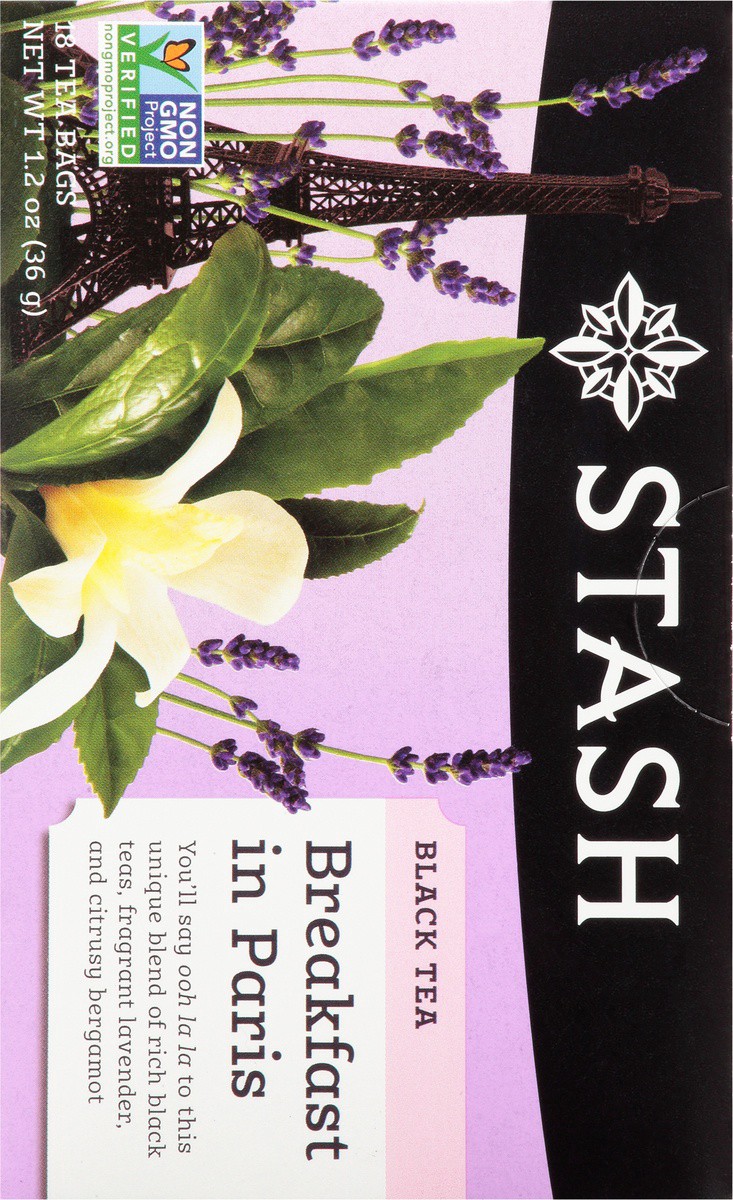 slide 4 of 9, Stash Tea Bags Breakfast in Paris Black Tea 18 ea, 18 ct