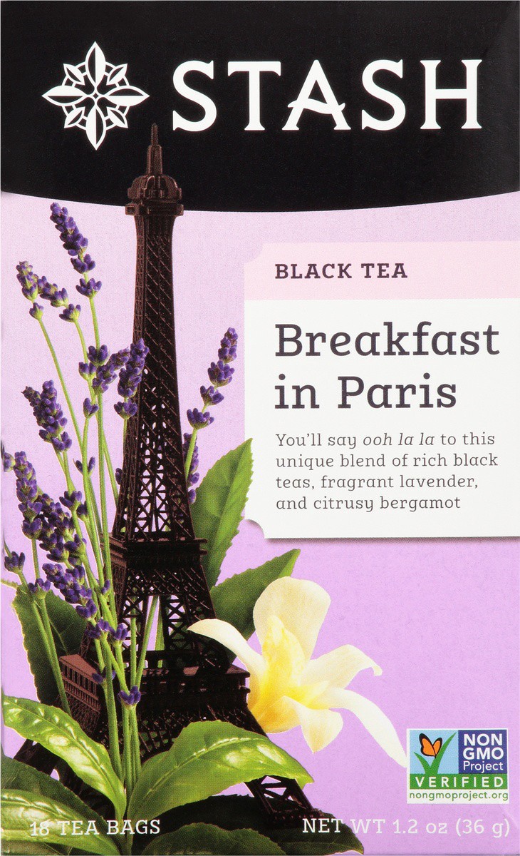 slide 6 of 9, Stash Tea Bags Breakfast in Paris Black Tea 18 ea, 18 ct