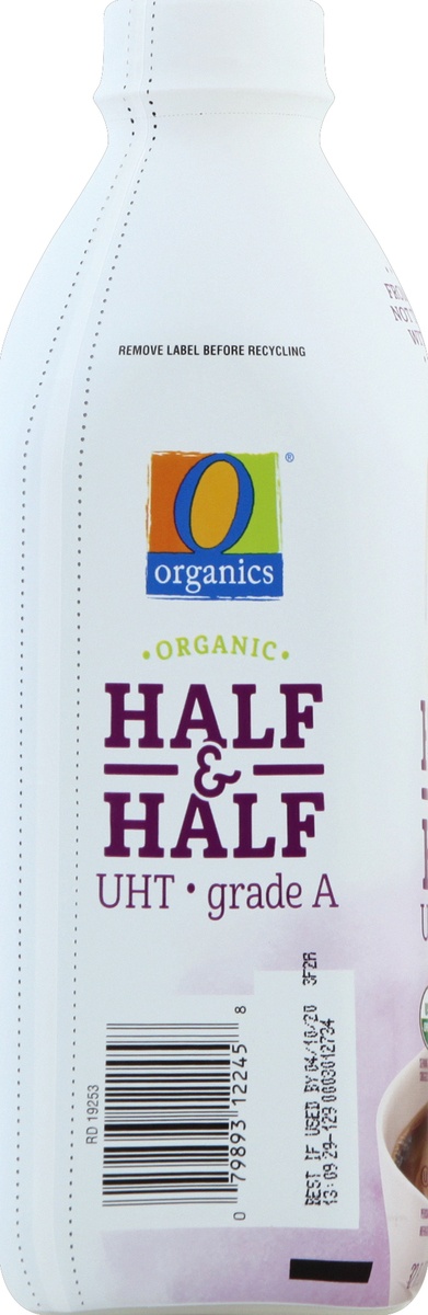 slide 2 of 7, O Orgnc Half & Half Grade A, 1 ct