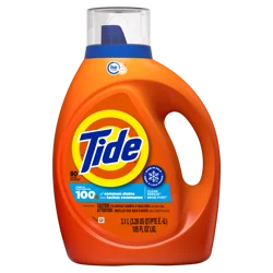Tide Liquid Laundry Detergent, Clean Breeze, 80 loads, HE Compatible