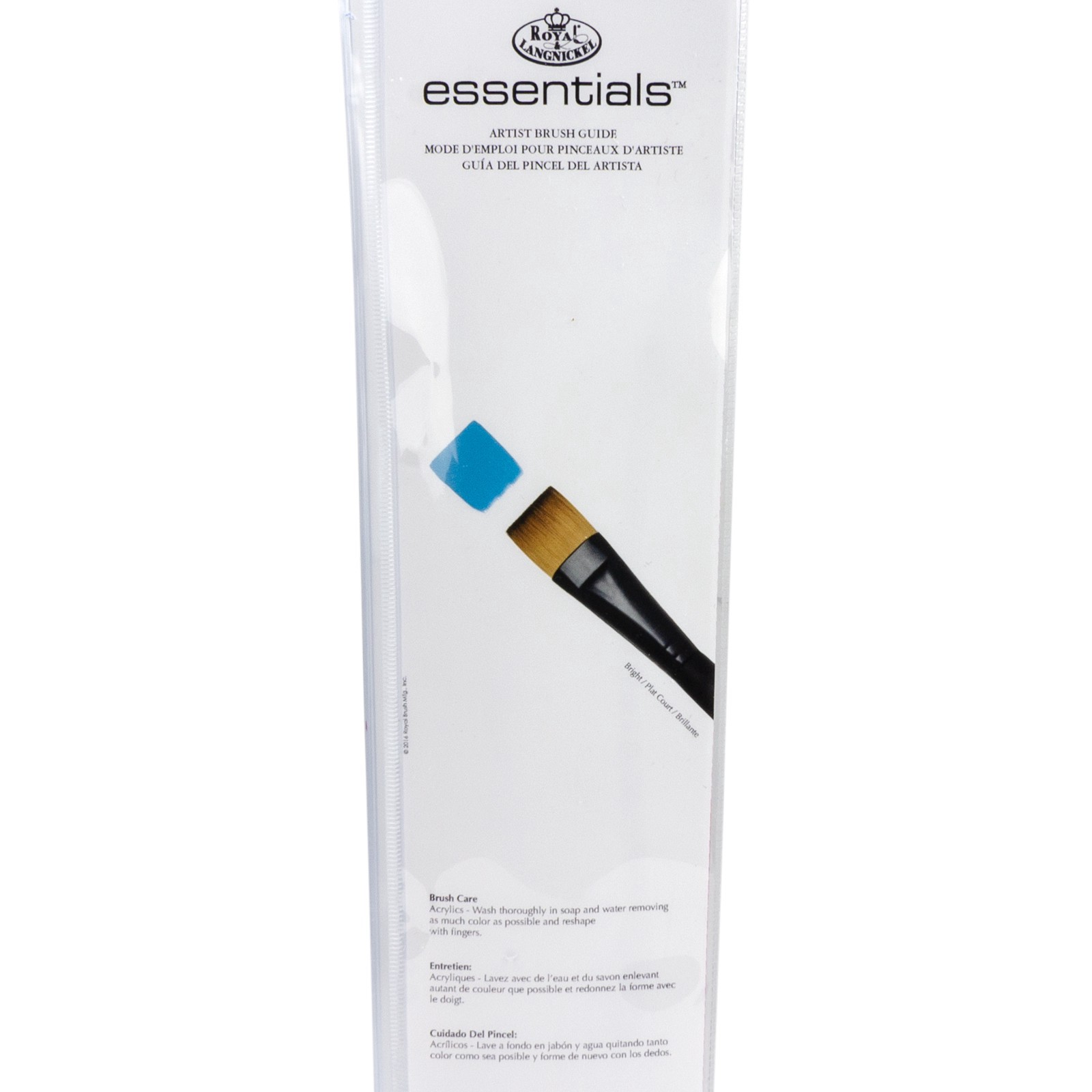 slide 4 of 4, Royal & Langnickel Essentials Acrylic Gold Taklon 5 Piece Bright Brush Set, 5 ct