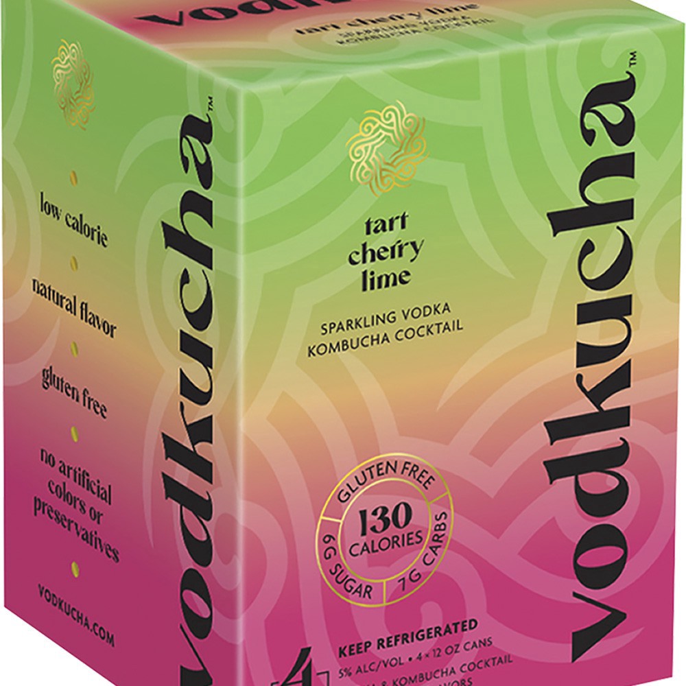 slide 1 of 1, Vodkucha Tart Cherry Lime, 4 ct; 12 oz