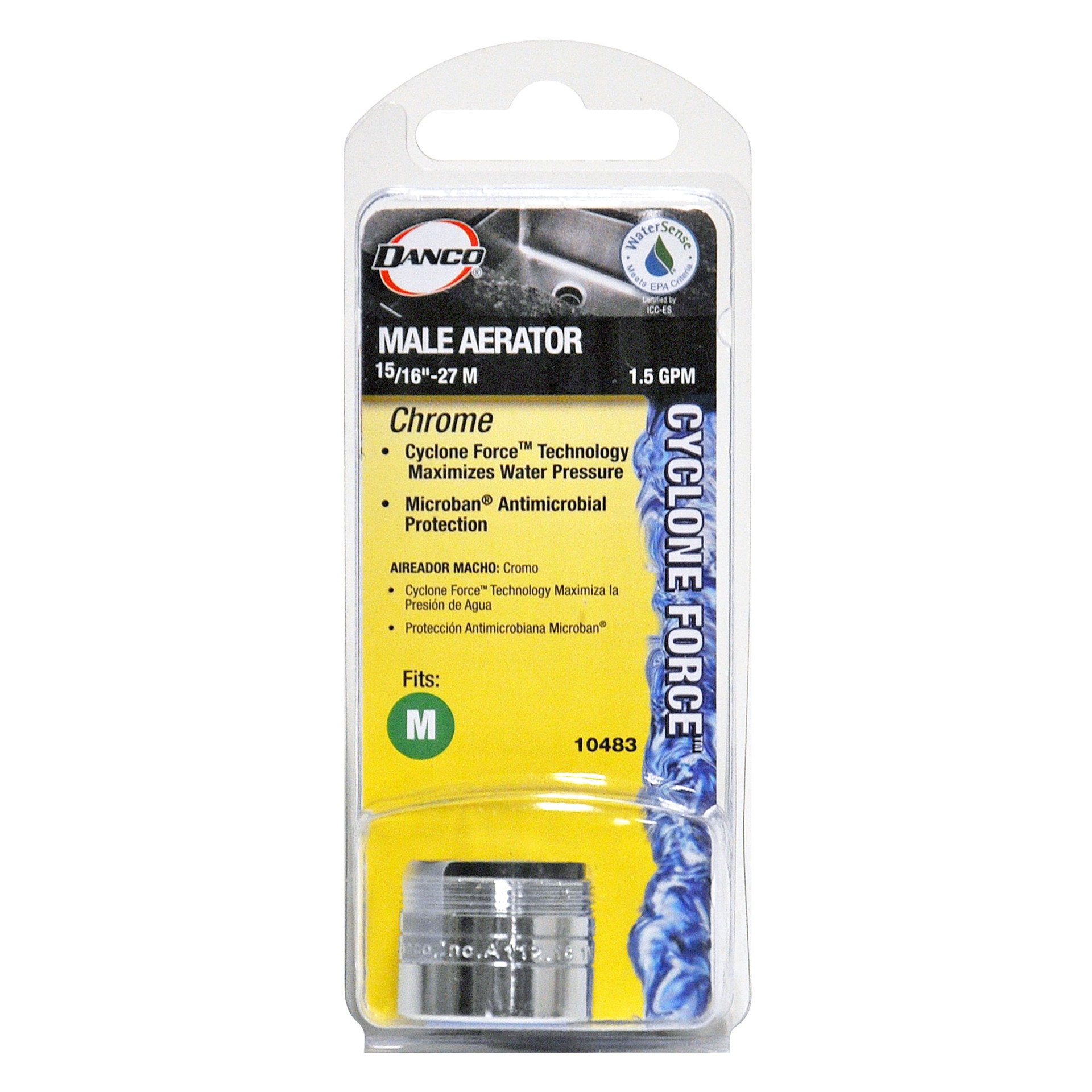 slide 3 of 3, Danco 15/16-in-27M Male Standard Aerator, 1 ct