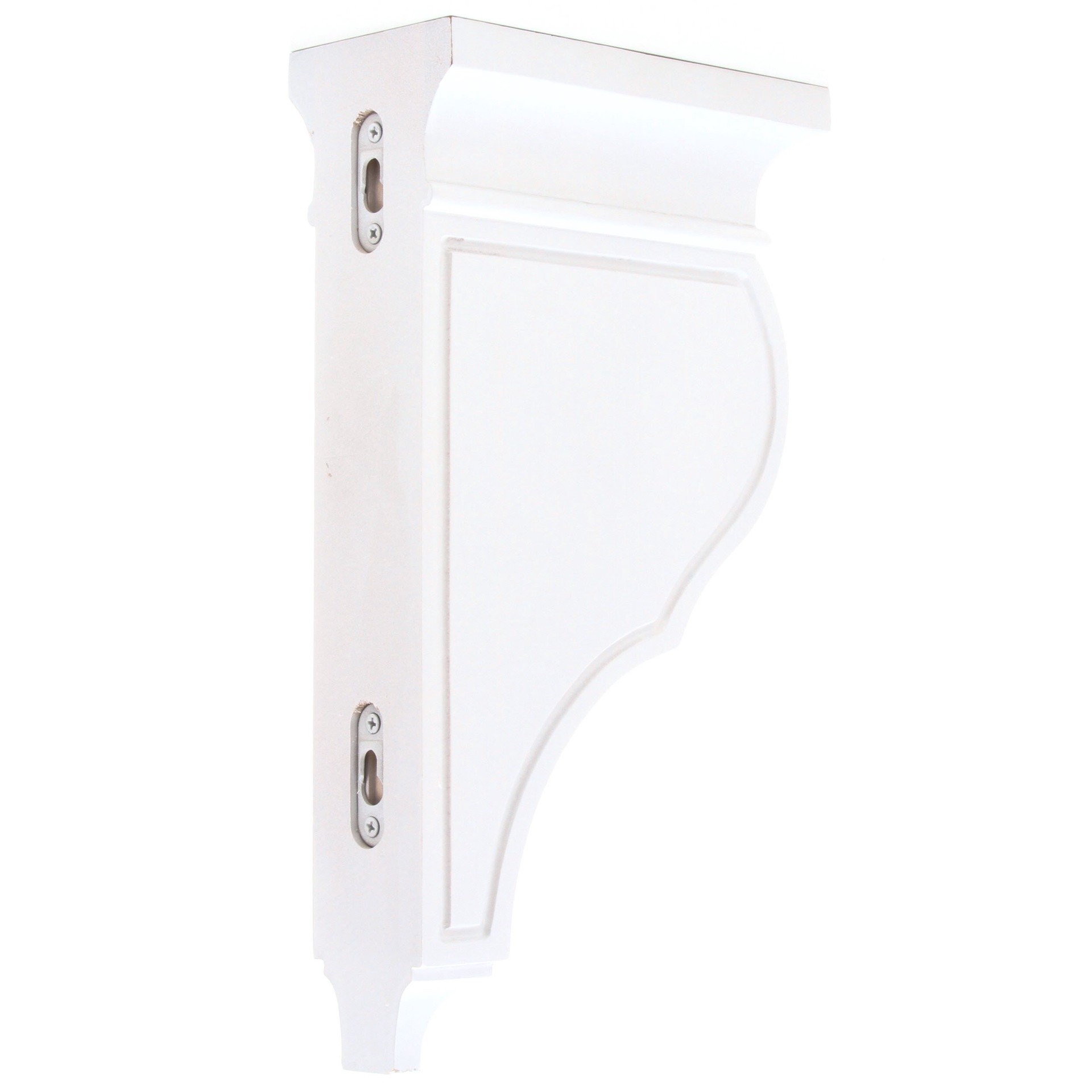 slide 2 of 6, Ornamental Mouldings 3-in x 6-1/2-in x 12-in Painted Maple White Wood Paintable Corbel, 1 ct