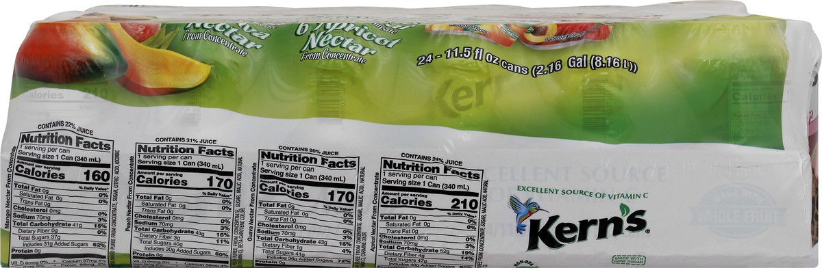 slide 6 of 12, Kern's Variety Pack Fruit Nectar 24 ea, 24 ct