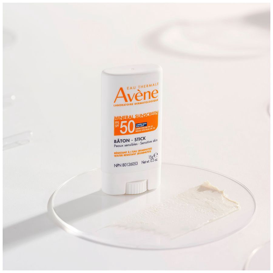 slide 2 of 4, Avene Mineral Sunscreen SPF 50 Stick, 0.5 oz