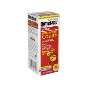 slide 1 of 1, Dimetapp Children's Long Acting Cough Plus Cold Fruit Punch, 4 oz