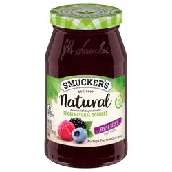 Smucker's Natural Triple Berry Fruit Spread - 17.25 oz
