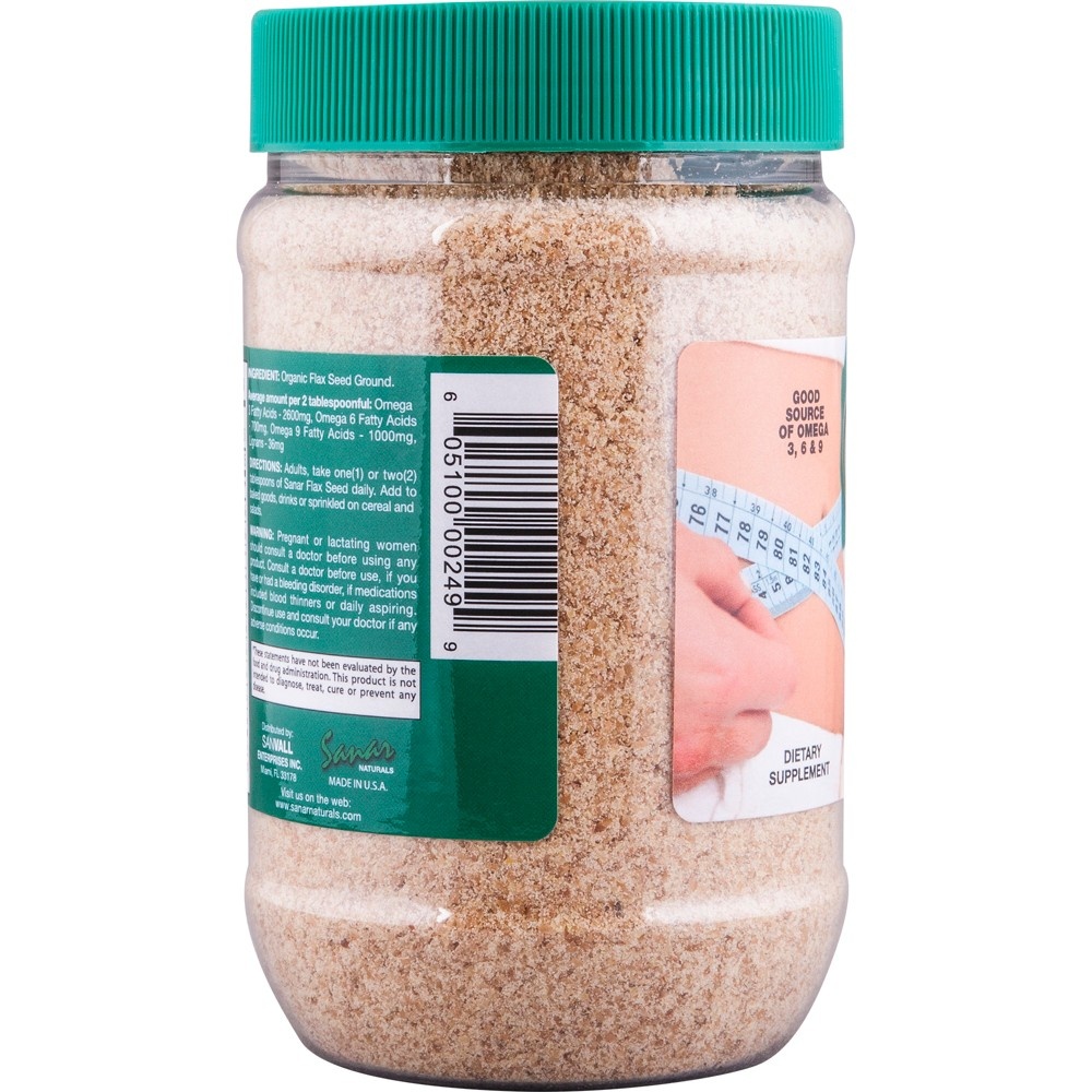 Sanar Naturals Ground Flaxseed - 8 Oz : Target