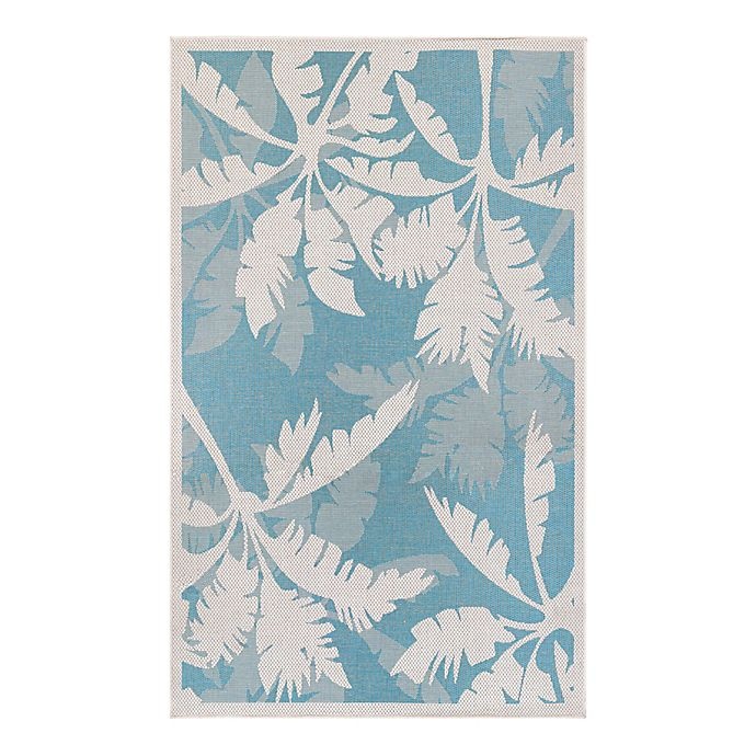 slide 1 of 1, Couristan Monaco Area Rug - Ivory/Turquoise, 3 ft 9 in x 5 ft 5 in