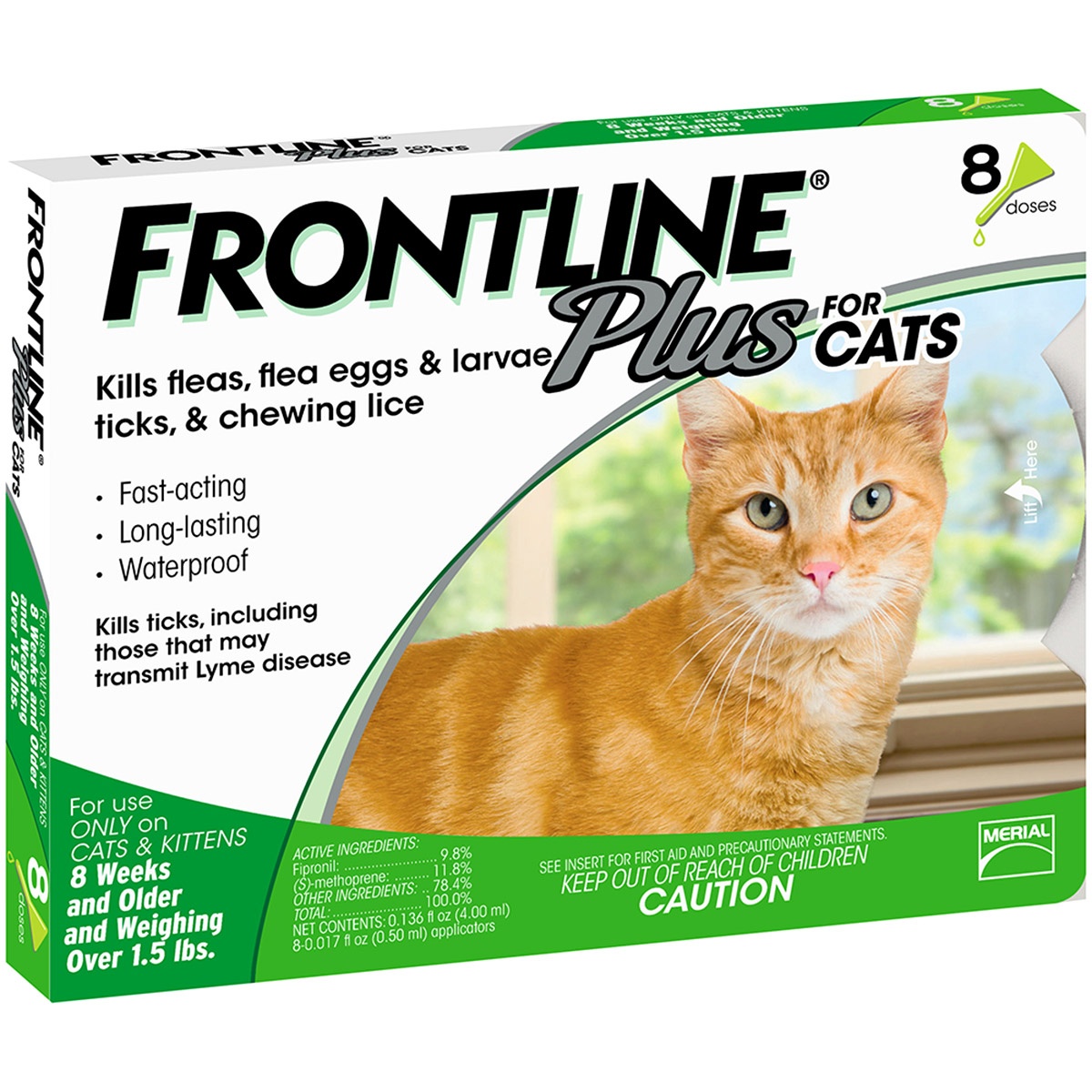 slide 1 of 1, Frontline Plus Cats 8 Month Supply, 