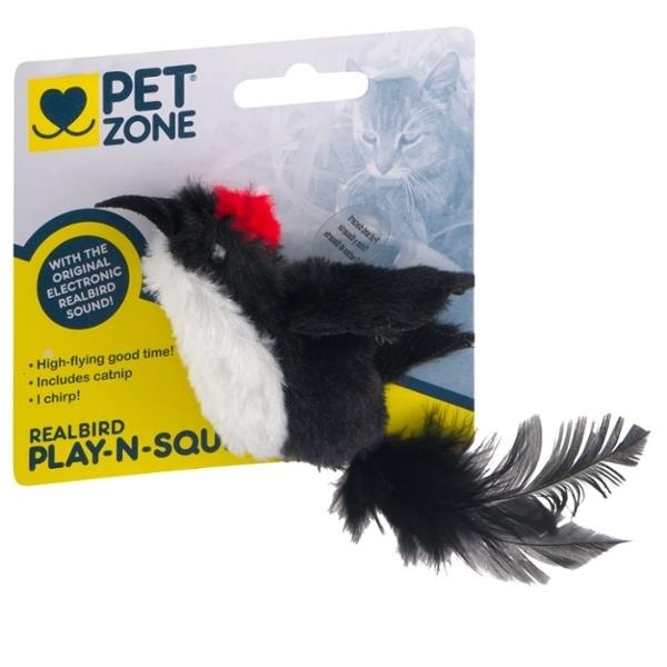 slide 1 of 1, Pet Zone Realbird Play N Squeak, 1 ct