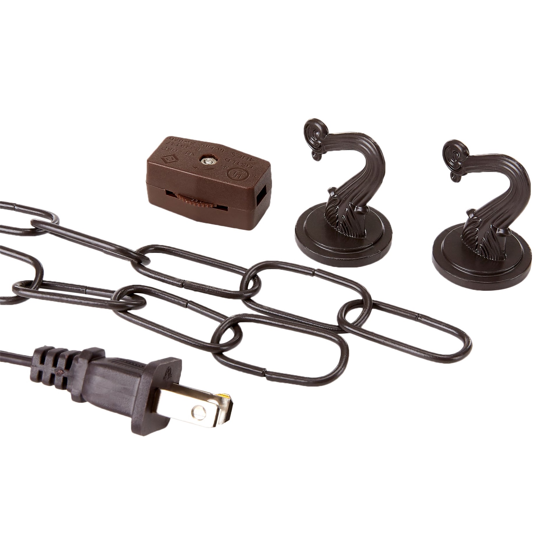 slide 2 of 5, Project Source 2 -Hook Bronze Metal Swag Light Kit with Chain, 1 ct