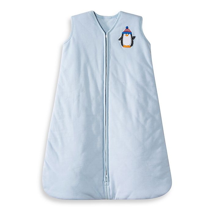 slide 1 of 3, HALO SleepSack Medium Winter Weight Wearable Blanket - Blue Penguin, 1 ct