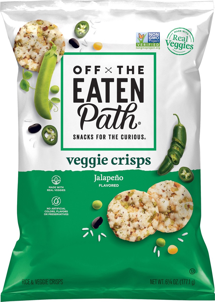 slide 4 of 7, Off the Eaten Path Jalapeno Flavored Rice & Veggie Crisps 6.25 oz, 6.25 oz