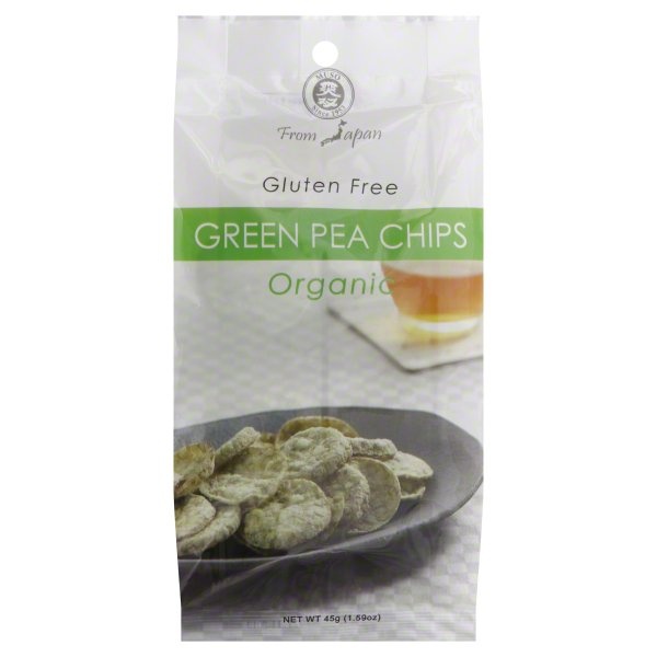 slide 1 of 1, Muso Green Pea Chips, 1.59 oz