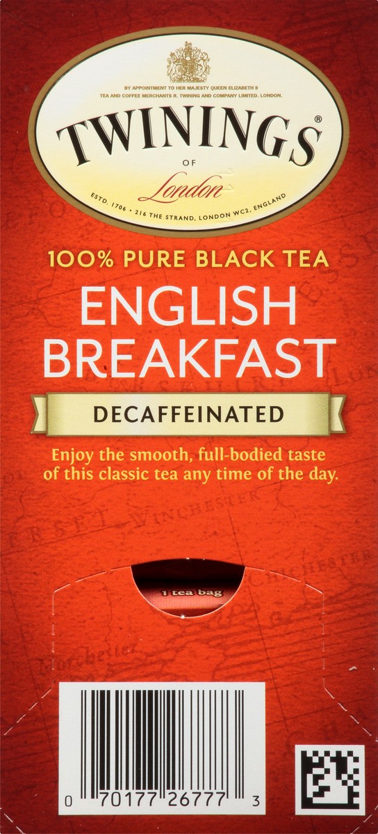 slide 13 of 15, Twinings Decaffeinated English Breakfast Pure Black Tea 25 Tea Bags - 25 ct, 25 ct