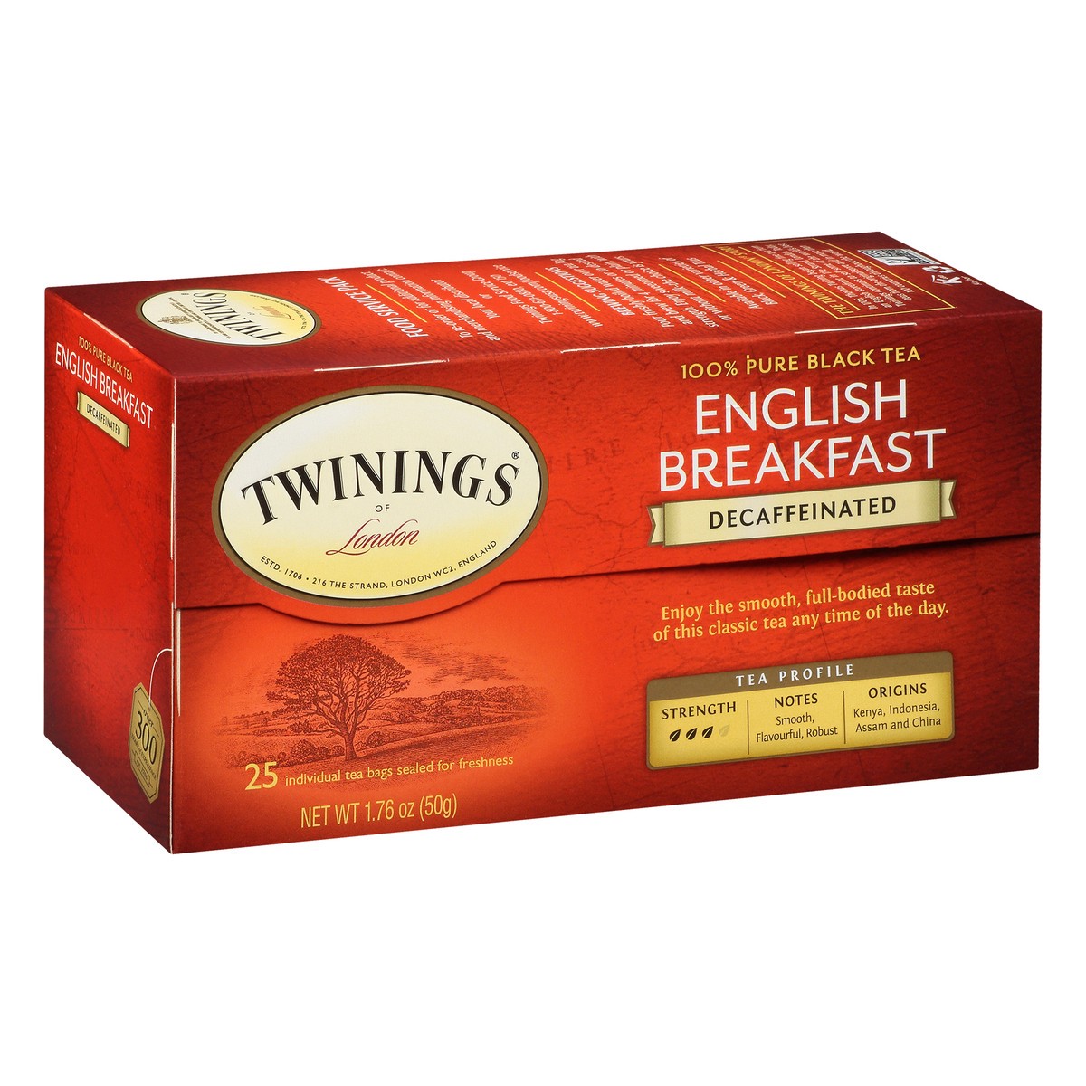 slide 11 of 15, Twinings Decaffeinated English Breakfast Pure Black Tea 25 Tea Bags - 25 ct, 25 ct