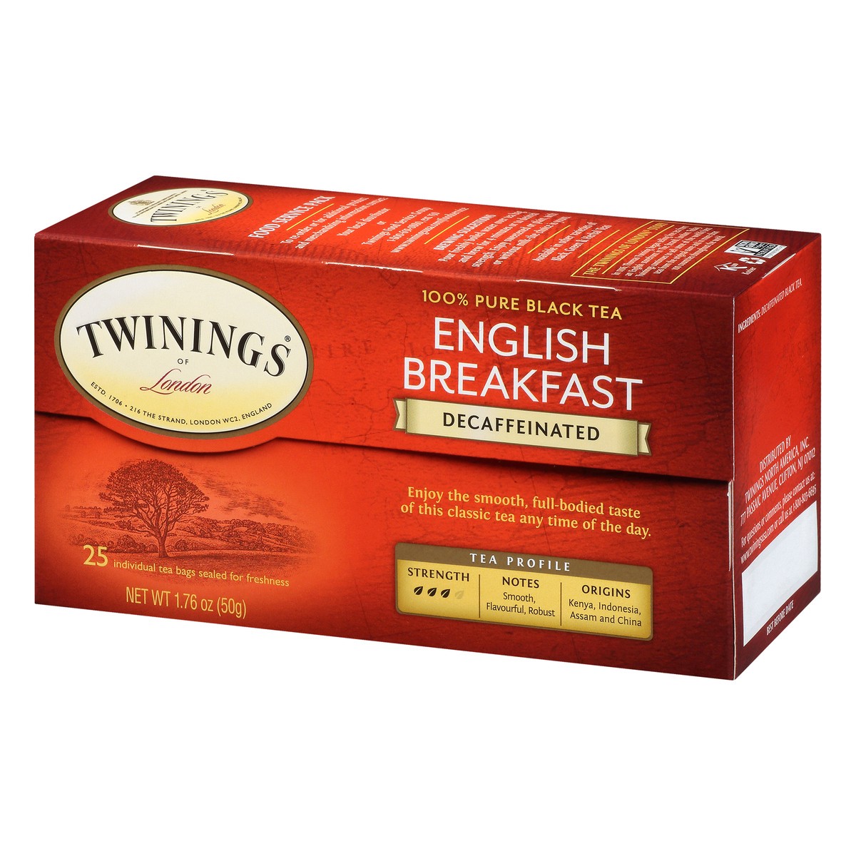 slide 12 of 15, Twinings Decaffeinated English Breakfast Pure Black Tea 25 Tea Bags - 25 ct, 25 ct