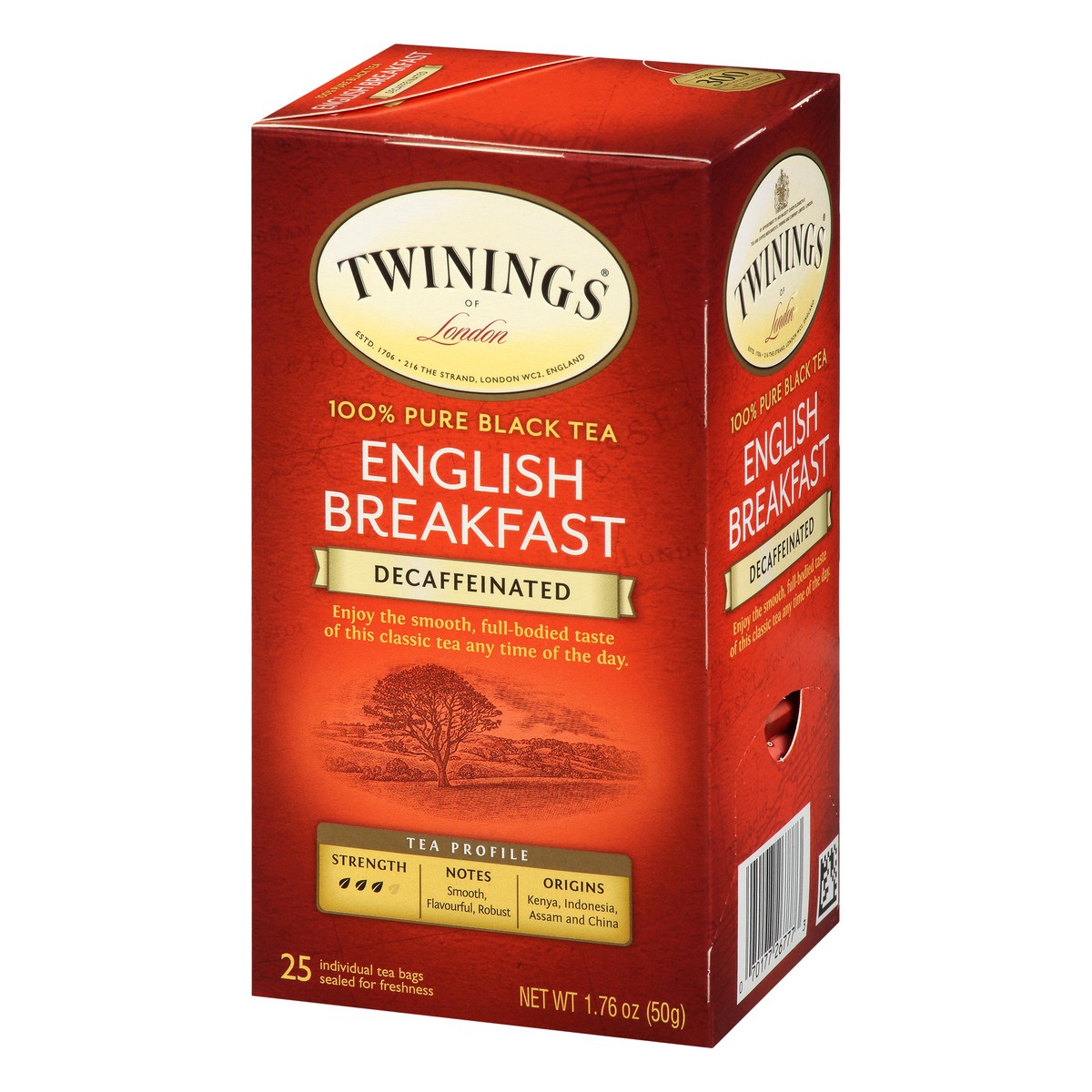 slide 9 of 15, Twinings Decaffeinated English Breakfast Pure Black Tea 25 Tea Bags - 25 ct, 25 ct