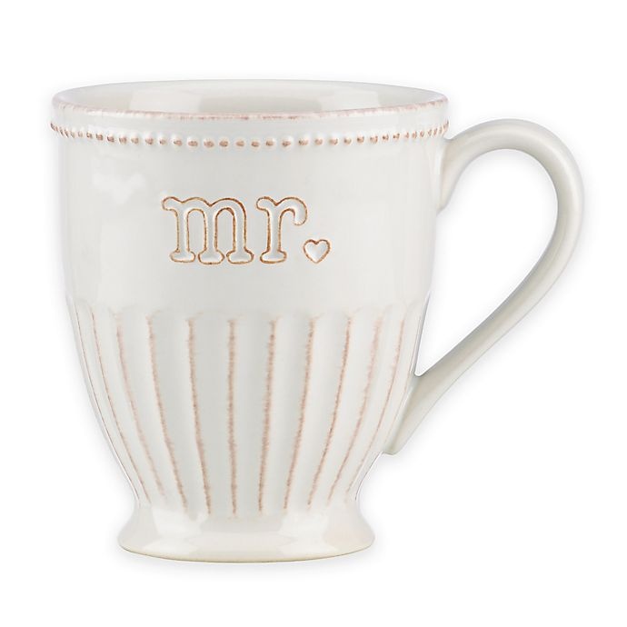 slide 1 of 1, Lenox French Perle Mr.'' Mug - White'', 1 ct