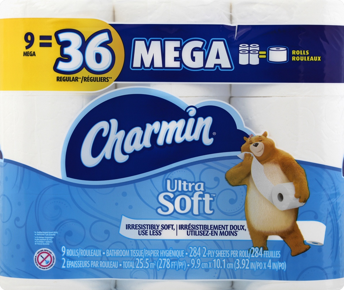 slide 4 of 5, Charmin Bathroom Tissue 9 ea, 9 ct