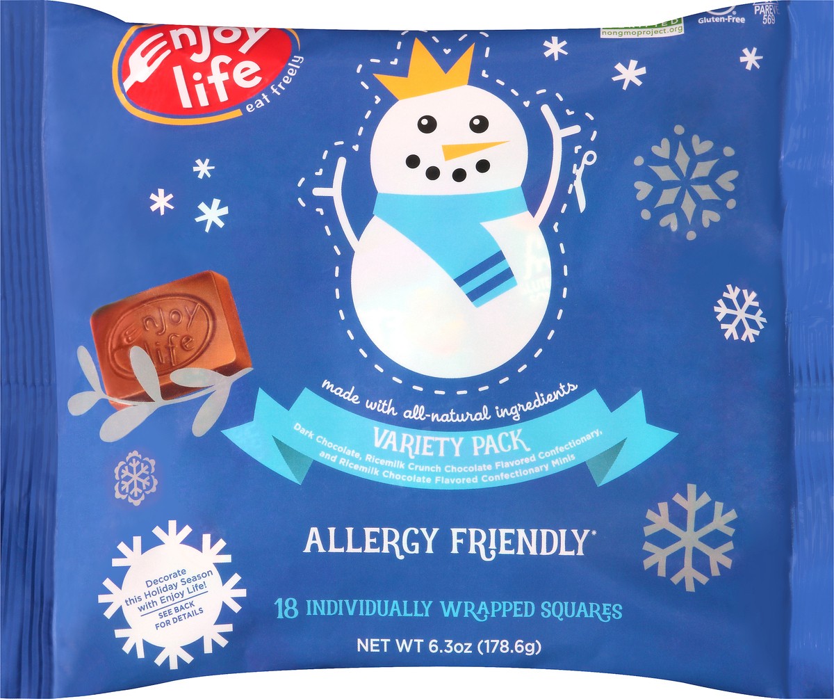 slide 7 of 9, Enjoy Life Winter Holiday Chocolate Variety Pack, 6.3 oz