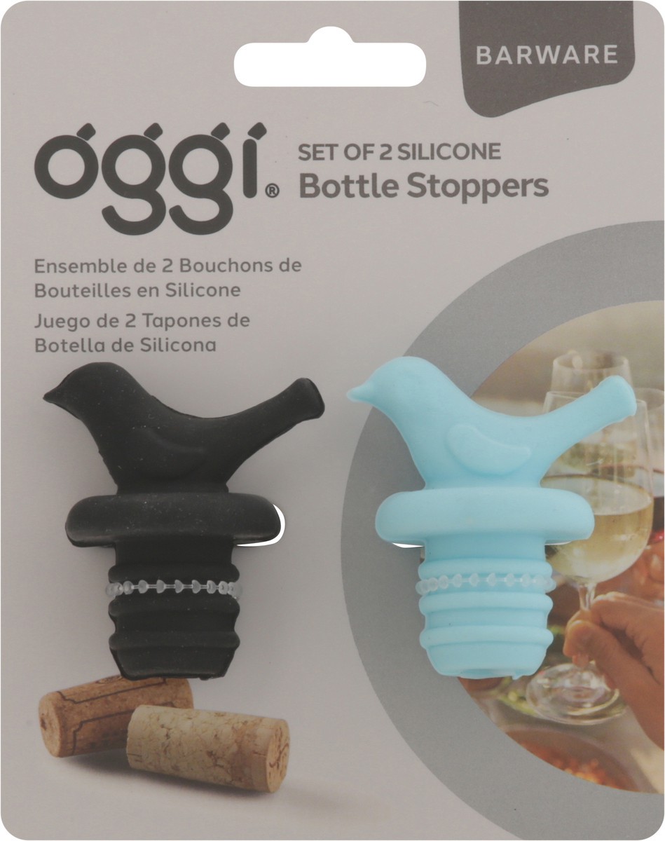 slide 6 of 11, Oggi Barware Silicone Bottle Stoppers 1 ea, 1 ct