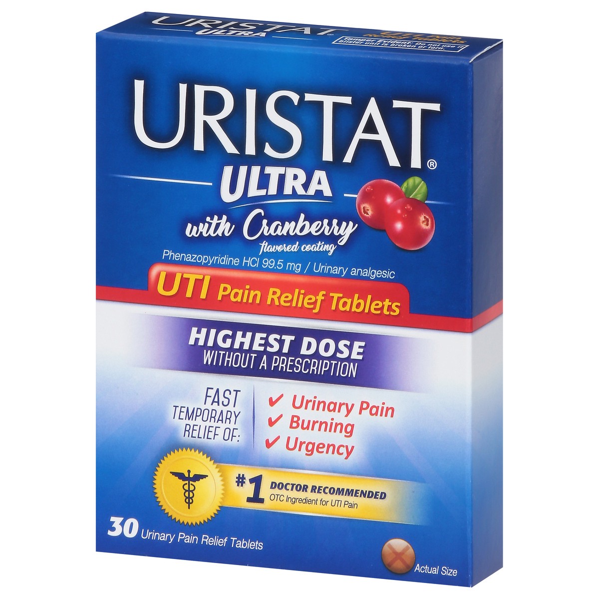 slide 3 of 10, URISTAT UTI Pain Relief Tablets, 36 ct