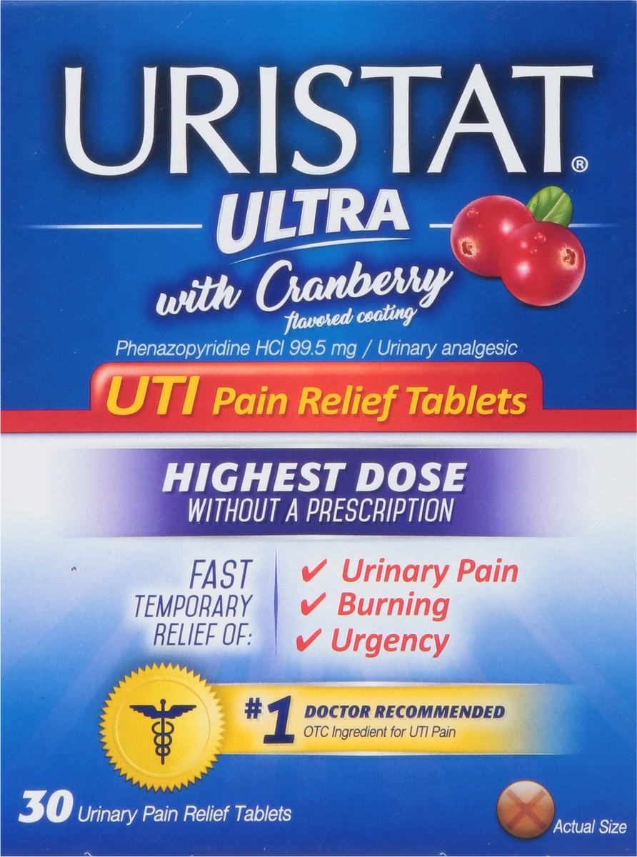 slide 8 of 10, URISTAT UTI Pain Relief Tablets, 36 ct