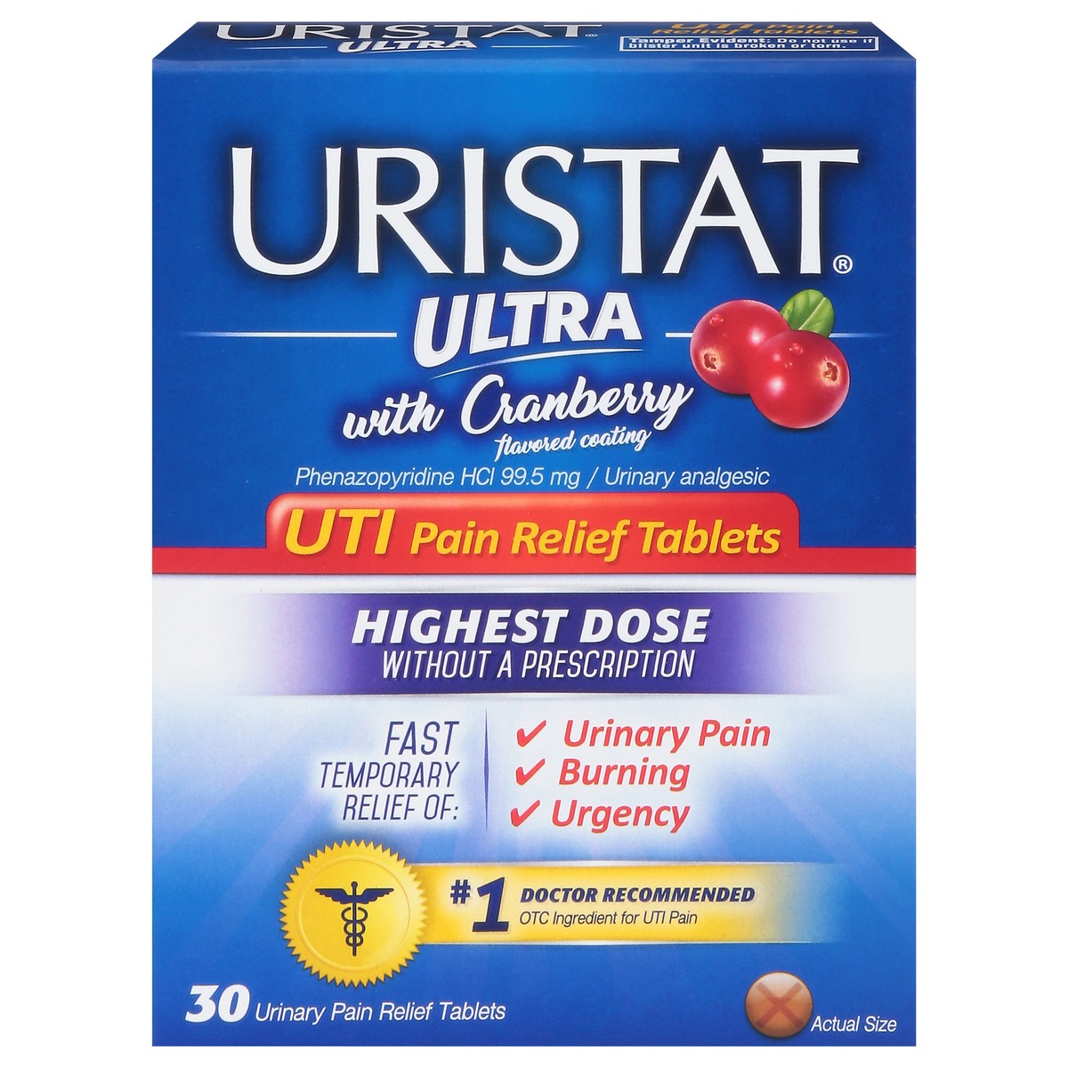 slide 10 of 10, URISTAT UTI Pain Relief Tablets, 36 ct