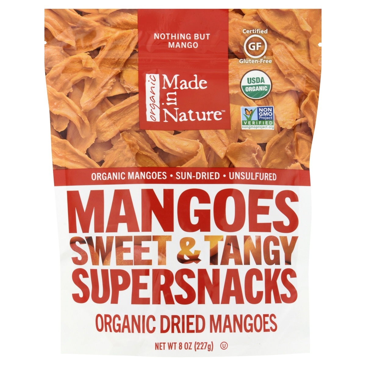 slide 1 of 1, Made in Nature Organic Mangoes Fun & Fruity Supersnacks, 8 oz