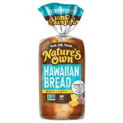 Nature''s Own Hawaiian, Small Loaf Size, Sliced Hawaiian Bread, 12 oz Loaf