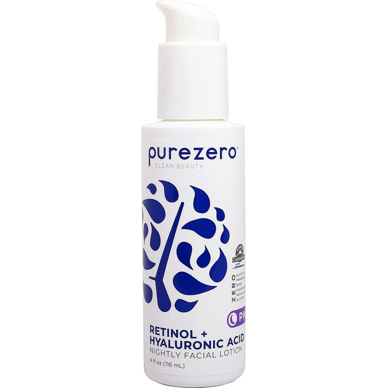 slide 1 of 1, Purezero Clean Beauty Retinol + Hyaluronic Acid Nightly Facial Lotion 4 fl oz, 4 oz