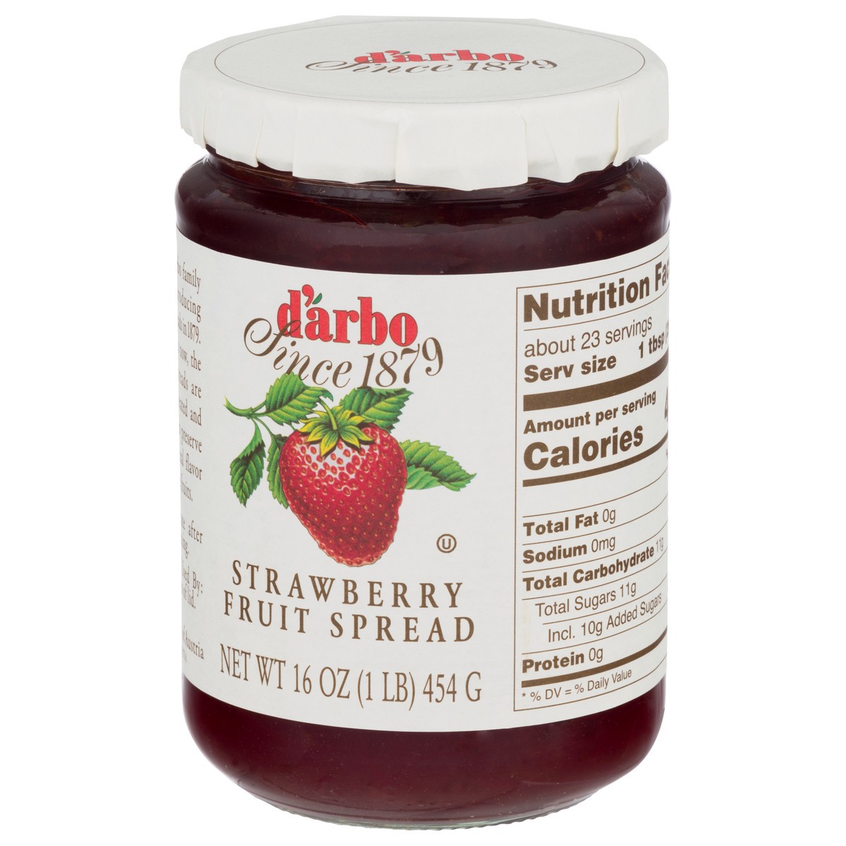 slide 11 of 12, d'Arbo D'arbo Strawberry Fruit Spread, 16 oz