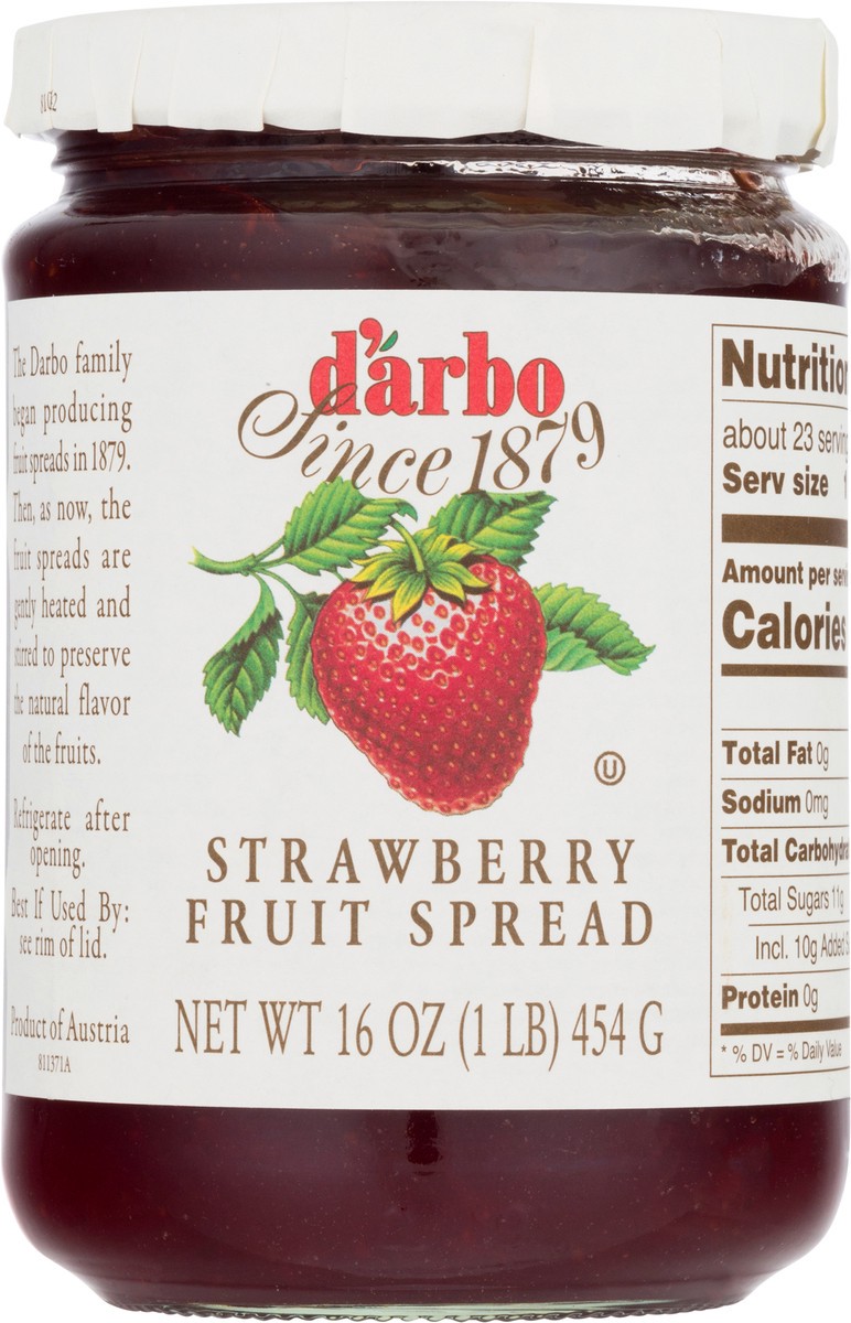 slide 1 of 12, d'Arbo D'arbo Strawberry Fruit Spread, 16 oz