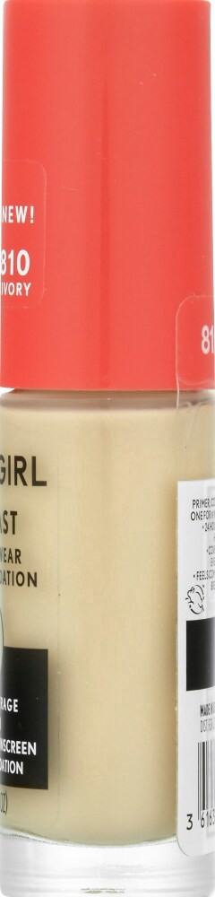 slide 2 of 3, CoverGirl Outlast Extreme Wear 810 Classic Ivory Foundation, 1 ct
