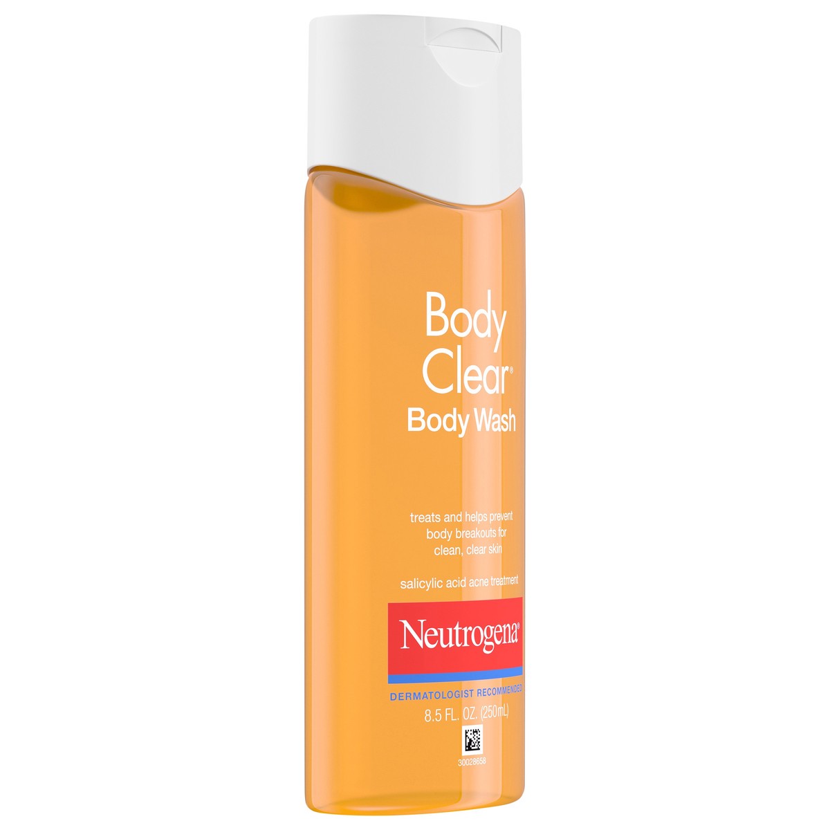 slide 6 of 7, Neutrogena Body Clear Acne Body Wash with Glycerin & 2% Salicylic Acid Acne Medication to Help Treat Breakouts on Back, Chest & Shoulders, Non-Comedogenic, 8.5 fl. Oz, 8.50 fl oz