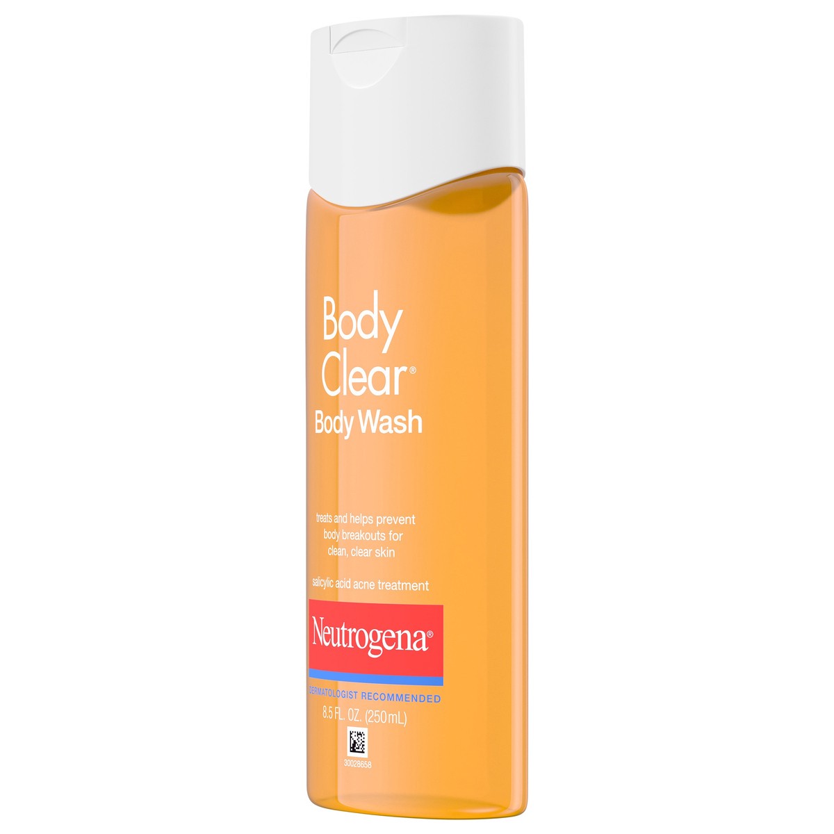 slide 2 of 7, Neutrogena Body Clear Acne Body Wash with Glycerin & 2% Salicylic Acid Acne Medication to Help Treat Breakouts on Back, Chest & Shoulders, Non-Comedogenic, 8.5 fl. Oz, 8.50 fl oz