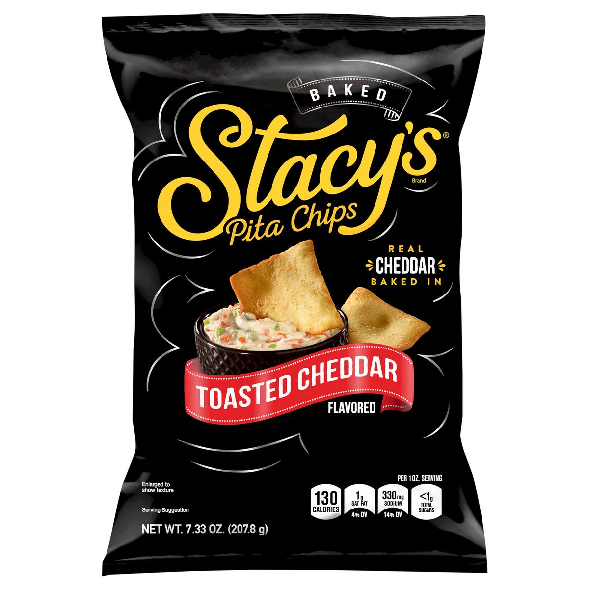 slide 1 of 3, Stacy's Baked Pita Chips Toasted Cheddar Flavored 7.33 Oz, 7.33 oz