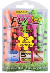 MyHite FLYtee Citrus Mix/Black Stripes, 2 3/4", 30 Count