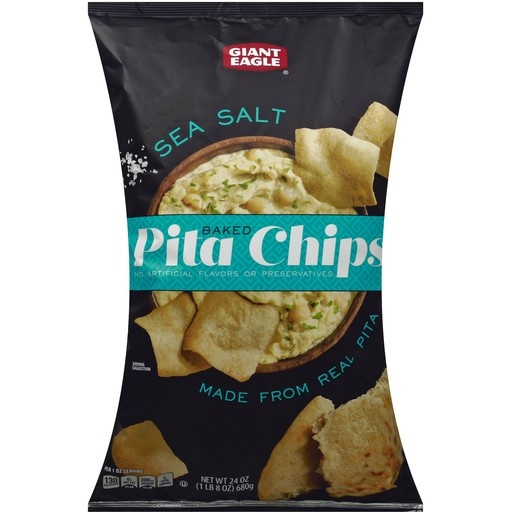 Giant Eagle Baked Pita Chips With Sea Salt 24 oz Shipt